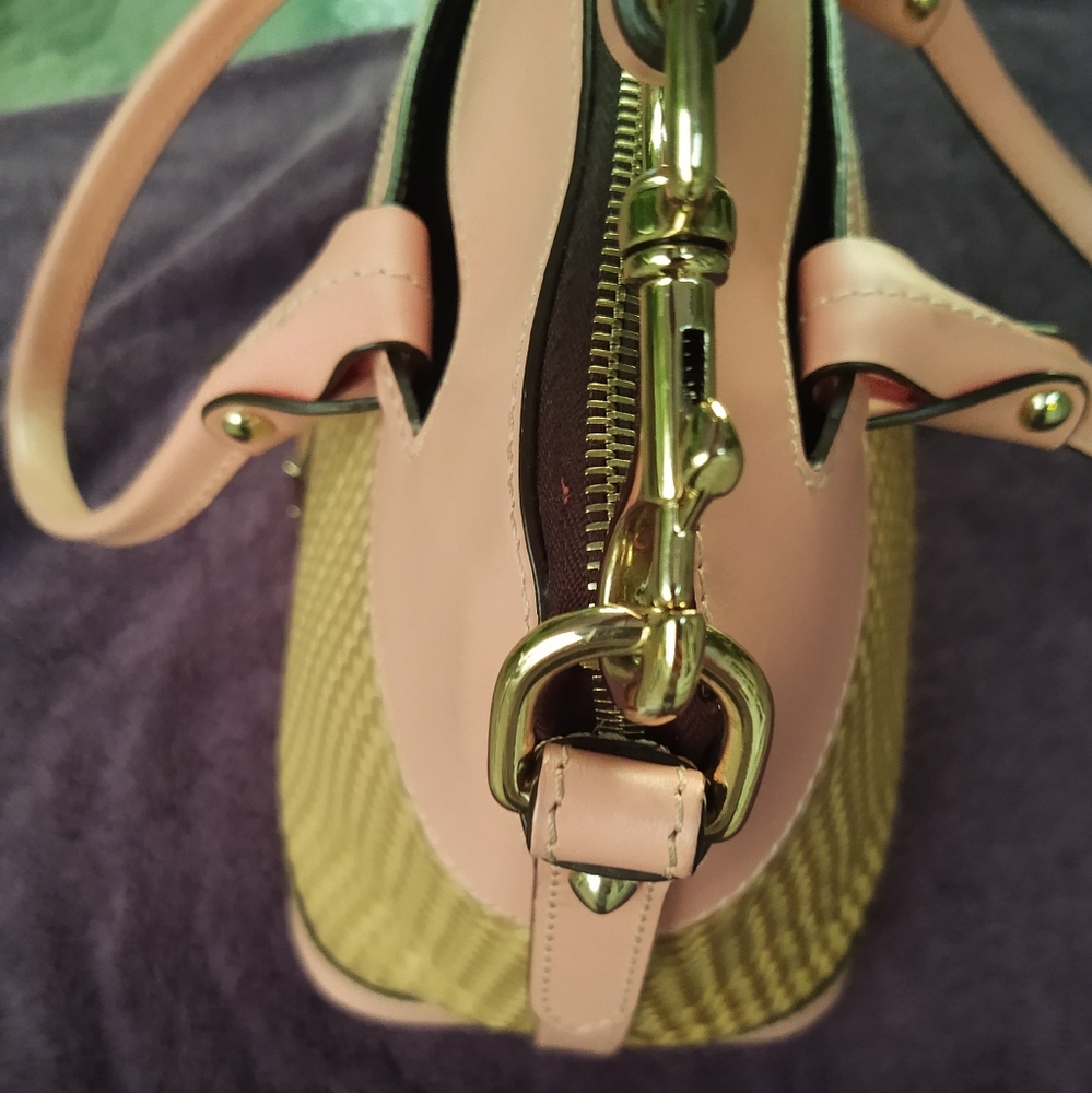 Dooney and Bourke woven Beacon Satchel - Picture 7 of 10